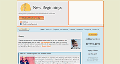 Desktop Screenshot of newbeginmaine.org